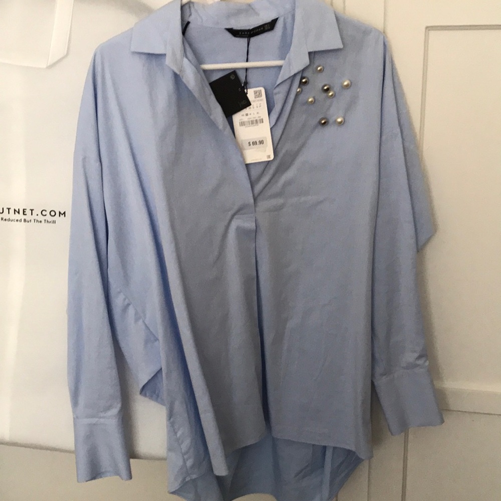 Zara Pear details shirt size S
